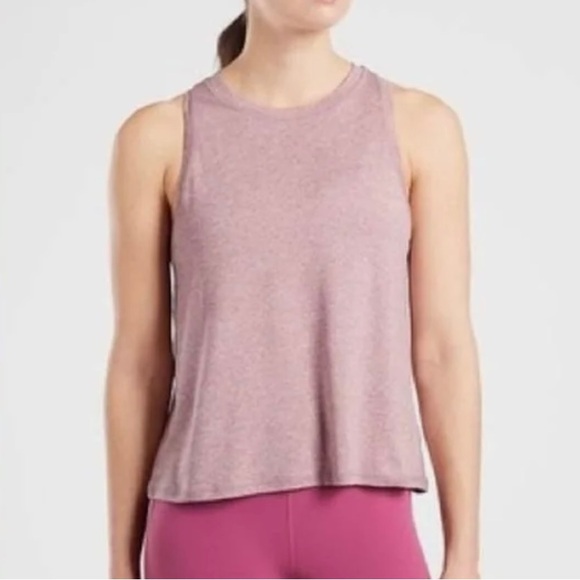 Athleta Uptempo tank in XXS. Marl blue-gray color. - Picture 3 of 3
